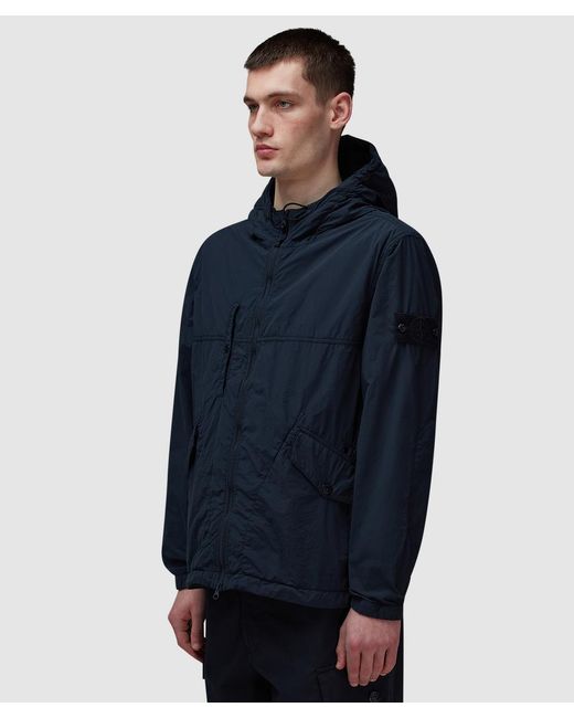 Stone Island Blue Ghost Nylon Smerigliato Short Parka for men