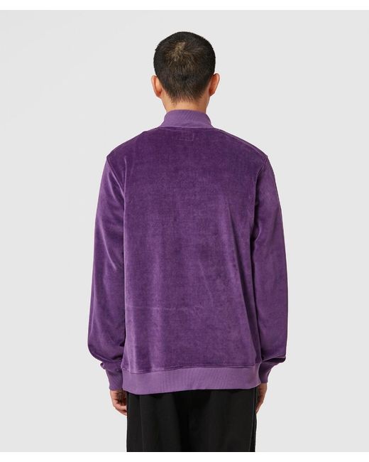 Stussy Velour Half-zip Sweatshirt in Purple for Men | Lyst Stussy Velour Half-zip Sweatshirt in Purple for Men | Lyst