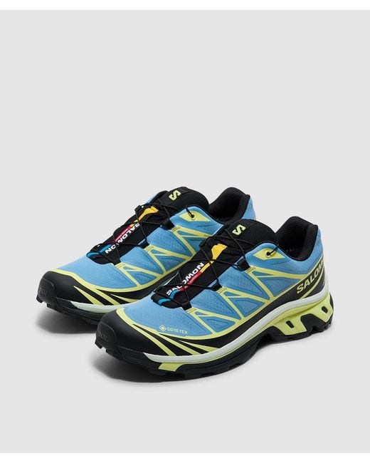 Salomon Lab Green Xt-6 Gore-Tex Sneaker (Niagara/Sunny Lime for men