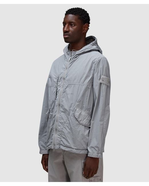 Stone Island Smerigliato Ghost Jacket in Gray for Men | Lyst