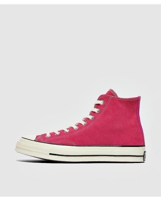 Converse Pink Chuck 70 Suede-hi Shoes for Men - Save 32% - Lyst
