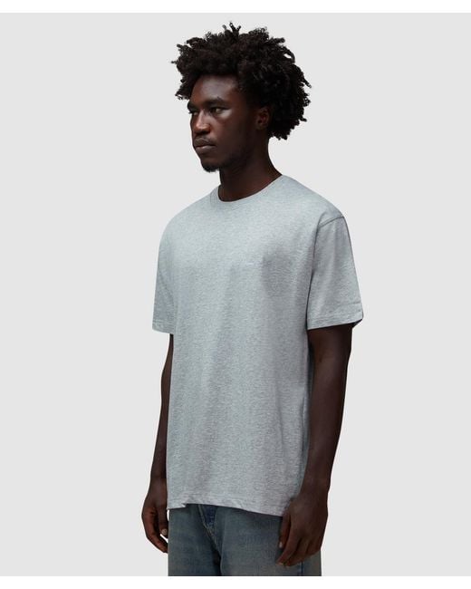 Dime Gray Cursive Small Logo T-Shirt (Heather