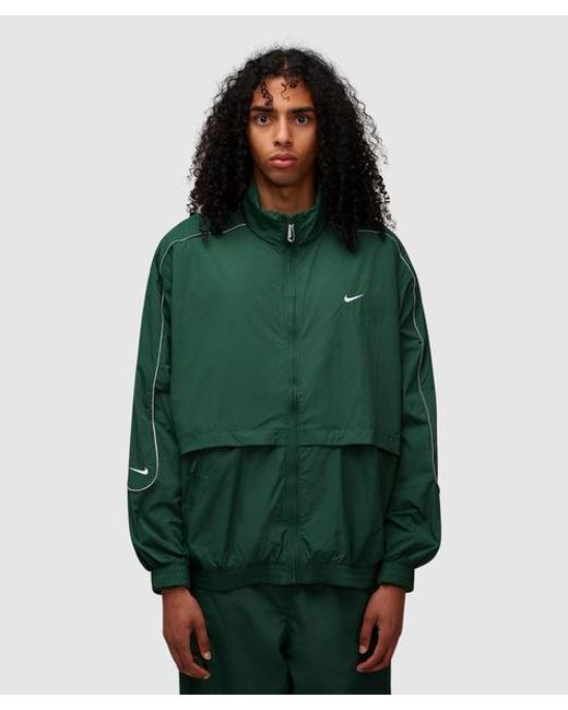 Nike Solo Swoosh Track Jacket in Green for Men | Lyst