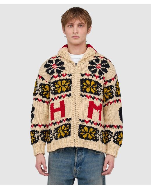 Human Made Red Cowichan Jacket for men