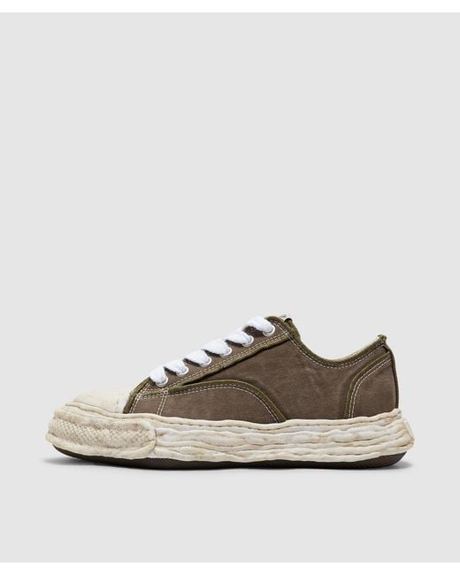 Maison Mihara Yasuhiro Brown Peterson 23 Og Sole Vintage Effect Sneaker (Khaki