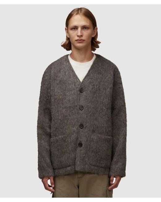 Our Legacy Gray Mohair Cardigan for men