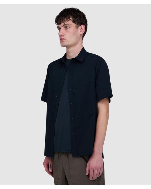 CAYL Blue Air Breathe Short Sleeve Shirt for men