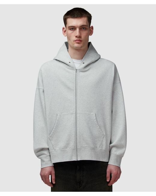 Visvim Gray Ultimate Jumbo Hoodie for men