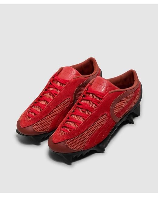 PUMA Red Bessier Bleached Sneaker (Bordeaux-Candy Apple for men