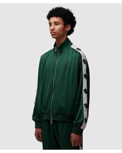Cole Buxton Green Two Star Tape Track Jacket for men