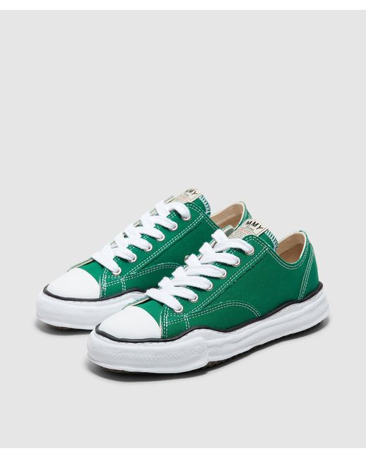 Maison Mihara Yasuhiro Green Peterson Og Sole Low Canvas Sneaker (Cl