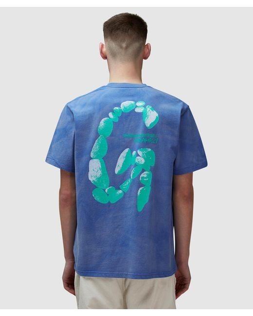 Thisisneverthat Blue X Gramicci Sun Faded T-Shirt for men