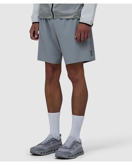 On Shoes Blue 7 Inch Performance Short (Apollo for men