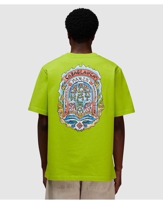 CASABLANCA Casa Way Skate T-Shirt (Lime in Green | Lyst