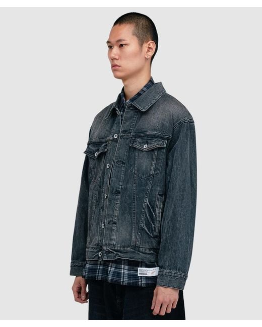 Neighborhood Blue Washed Denim Type-4 Jacket for men