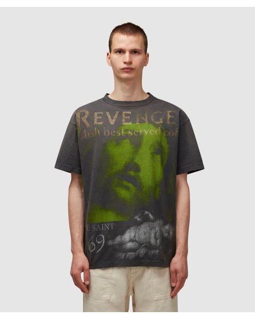 SAINT Mxxxxxx Green Revenge T-shirt for men