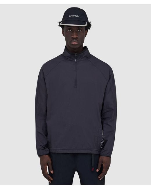 Gramicci Blue Ultra-Light Packable Jacket (Midnight for men