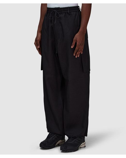 Y-3 Black Sport Uniform Cargo Pant for men