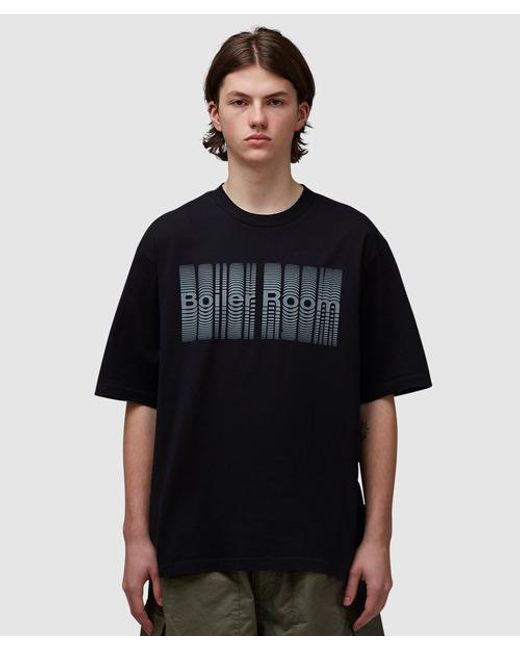 BOILER ROOM Black Reverb T-shirt for men