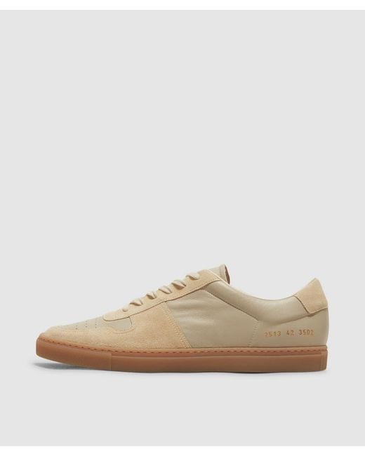 Common Projects Natural Bball Slim Gum Sole Sneaker