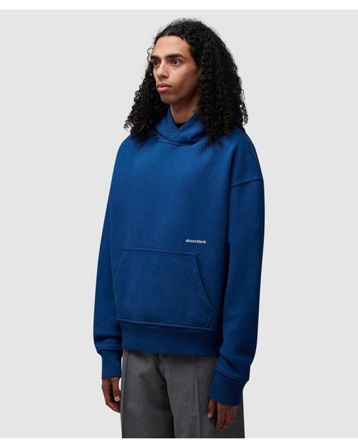 About Blank Blue Box Hoodie for men