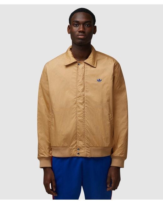 adidas Originals Reversible Harrington Jacket Wb Check Jacq Wb in Natural for Men Lyst UK