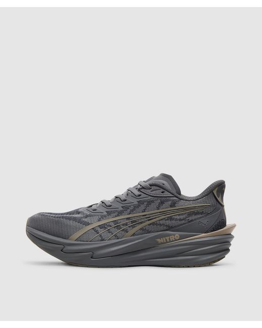 PUMA Gray Deviate Nitro 4 Sneaker (Slate Sky-Moody for men