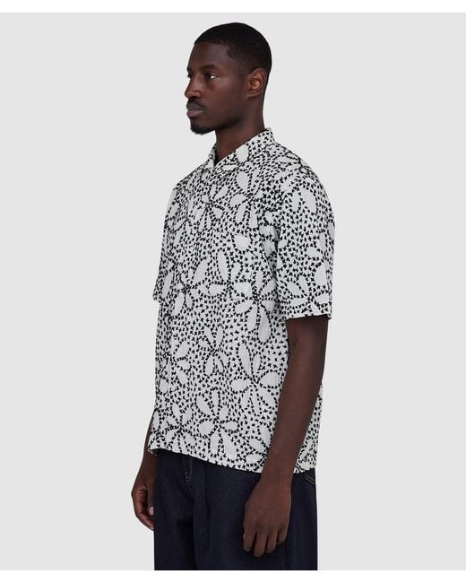 Universal Works Gray Road Shirt (Ecru for men