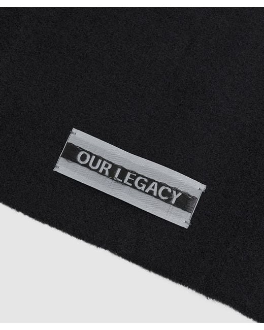 Our Legacy Black Estate Scarf