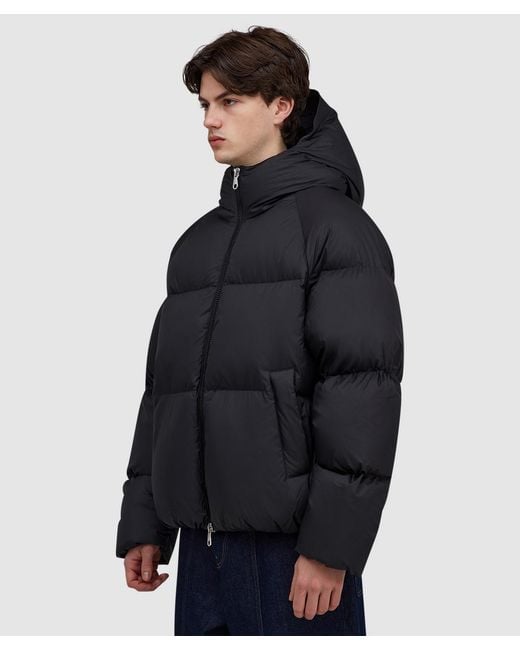 Cole Buxton Blue Hooded Down Jacket for men