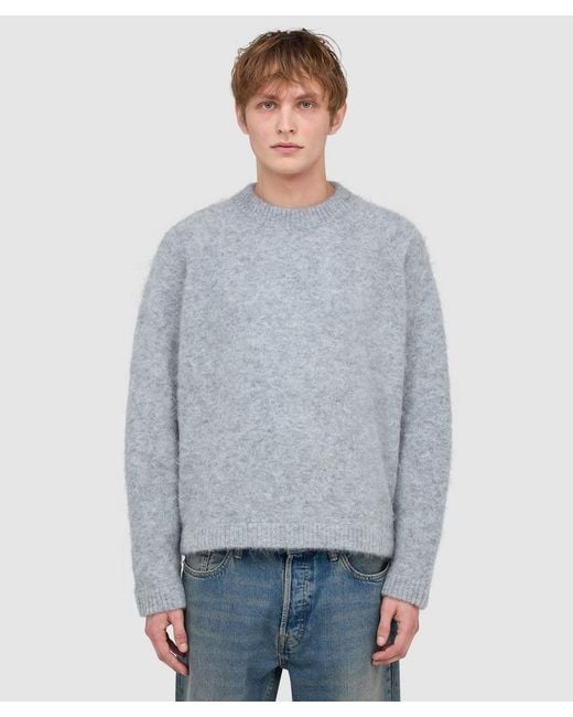 About Blank Blue Alpaca Sweater (Light for men