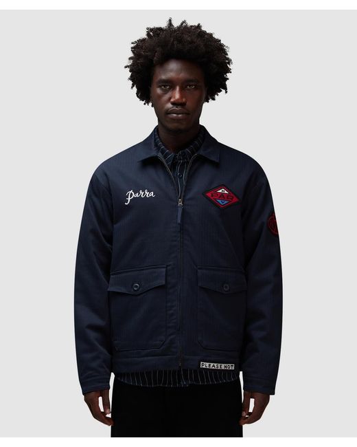 Parra Blue Pumping Gas Jacket for men