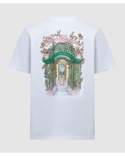 CASABLANCA White L'amour En Fleur Printed T-shirt for men