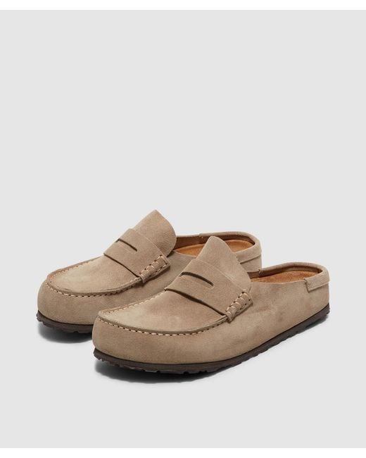 Birkenstock Brown Naples Wrapped Loafer (Taupe