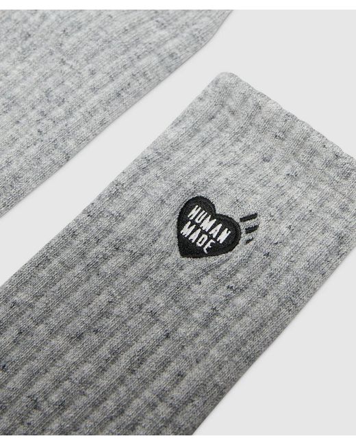 Human Made Gray Pile Sock