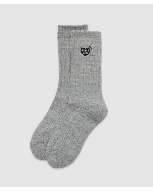 Human Made Gray Pile Sock