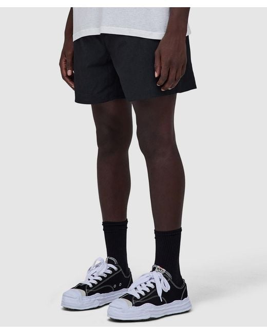 Cole Buxton Black Mini Logo Swim Short for men