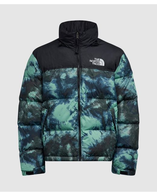 The North Face 1966 Printed Retro Nuptse Jacket in Green for Men | Lyst UK