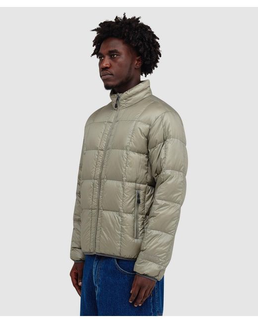 Thisisneverthat Green Pertex Light Down Jacket (Dark Sage for men