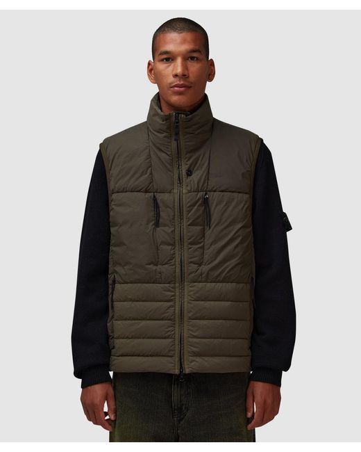 Stone Island Black Seamless Tunnel Down-Tc Vest (Military for men