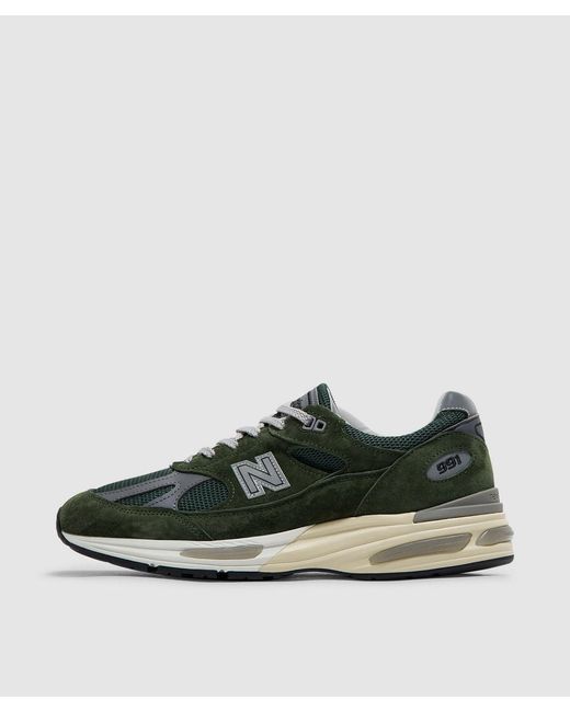 New Balance Green Miuk 991V2 Sneaker (