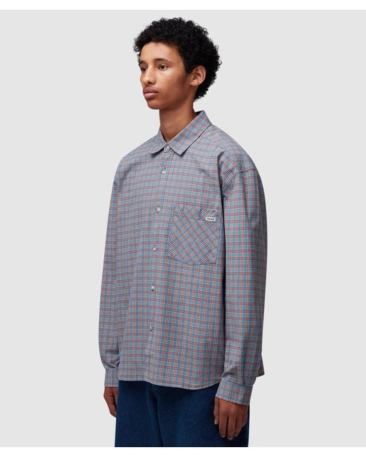 POLAR SKATE Blue Mitchell Shirt for men