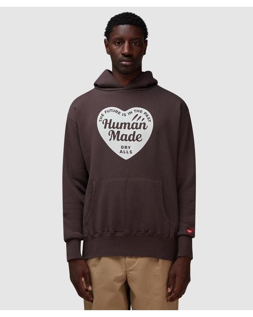 Human Made Brown Tsuriami Heart Hoodie for men