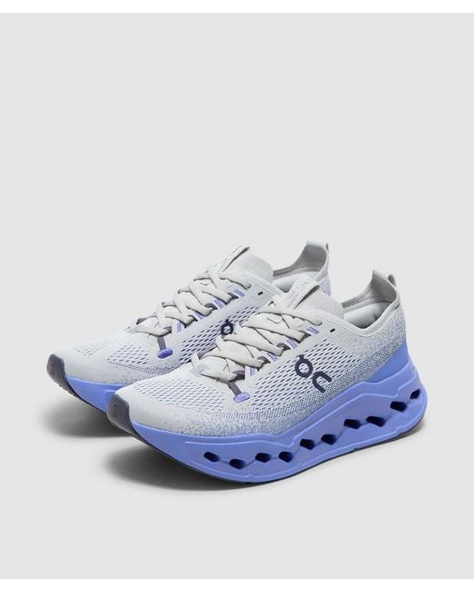 On Shoes Blue Cloudsurfer Max Sneaker (Wolf/Sailor for men