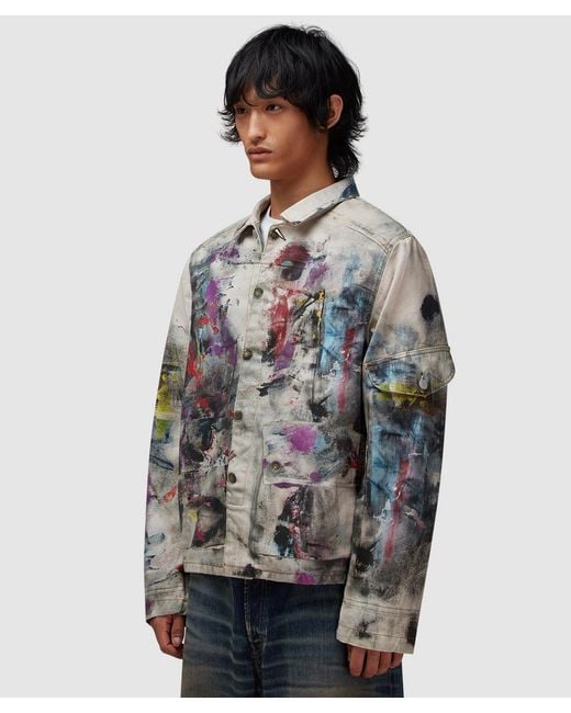 Acne Multicolor Ochino Painter Decorator Jacket /Multi for men