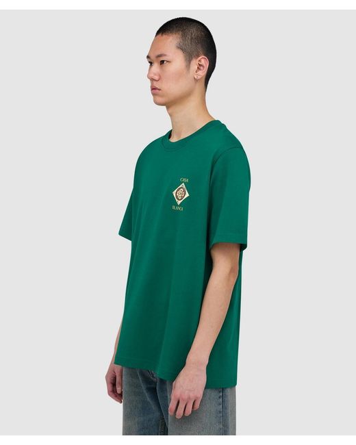 Casablanca Green Plafond Orne De Musique T-Shirt for men