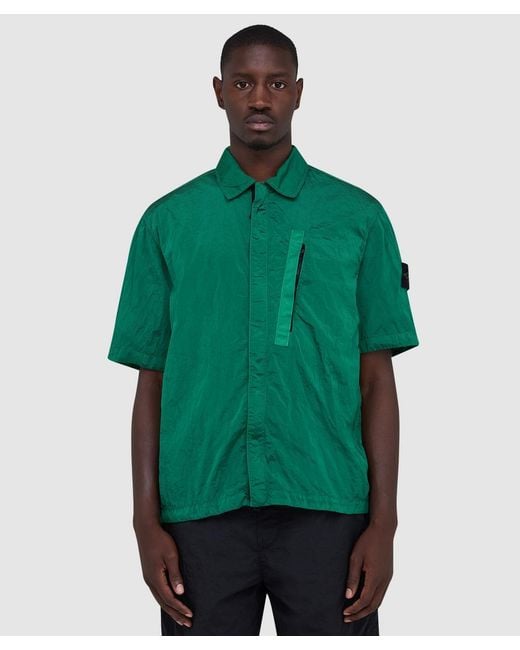 Stone Island Green Nylon Metal for men
