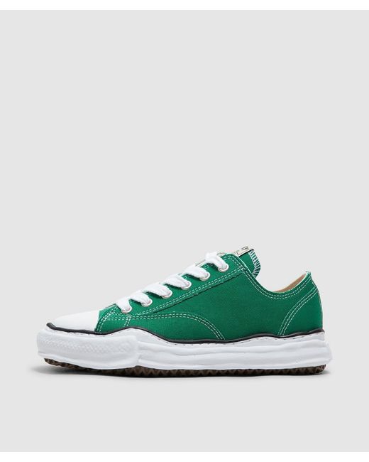 Maison Mihara Yasuhiro Green Peterson Og Sole Low Canvas Sneaker (Cl