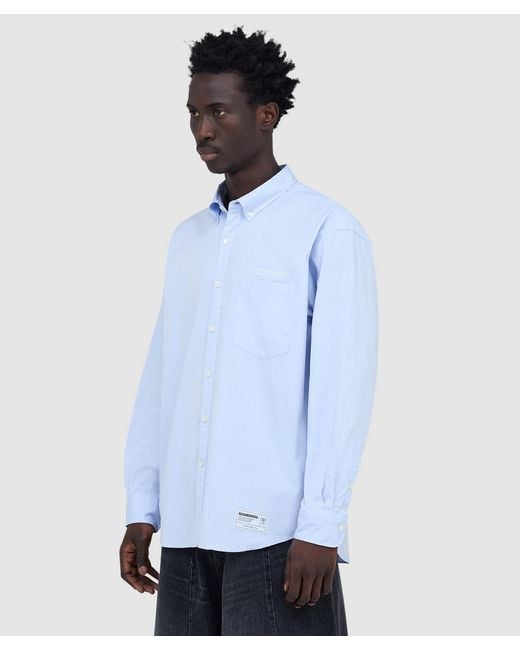 Neighborhood White Trad Bd Shirt (Saxe for men