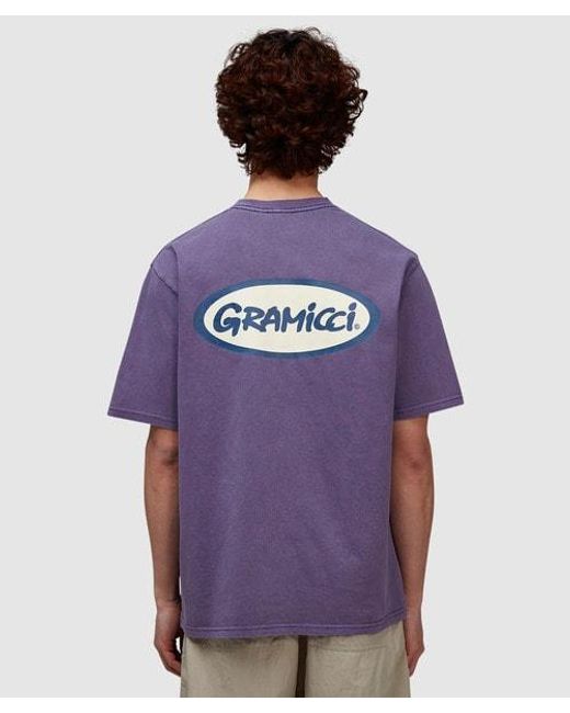 Gramicci Purple Oval T-shirt for men